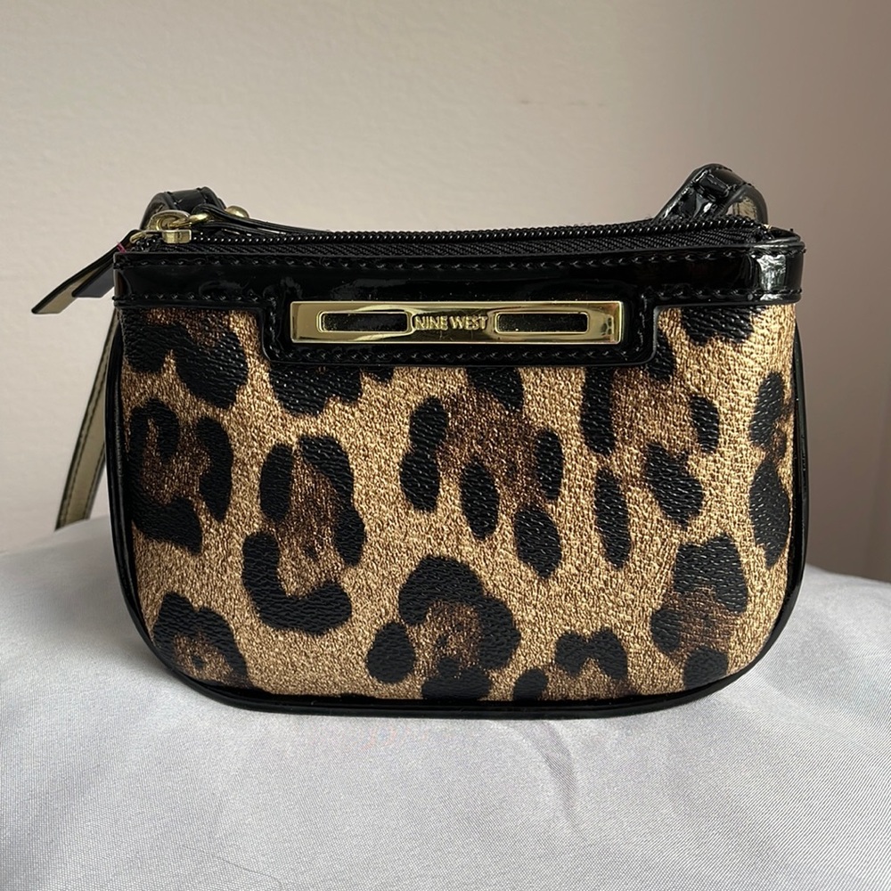 Nine West Leopard print mini shoulder bag